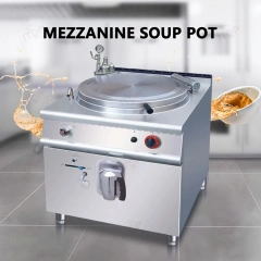 Hotel Restaurant Kitchen Equipment Industrial 100L Commercial Electric Gas Soup Kettle Soup Boiler