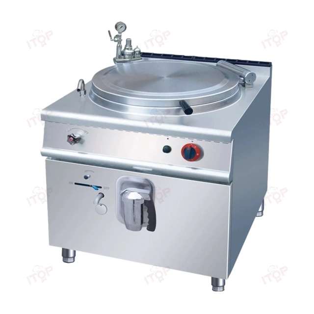Hotel Restaurant Kitchen Equipment Industrial 100L Commercial Electric Gas Soup Kettle Soup Boiler