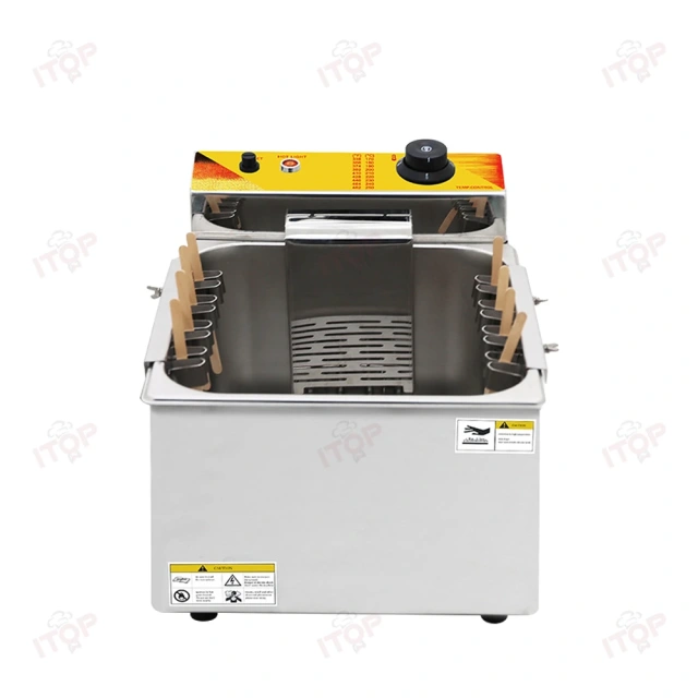 12L Professional Easy To Clean For Cheese Hot Dog Frying Cooking Machine Mozzarella Corn Dog Deep Fryer