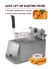 Electric Auto Lift Type Electric Fryer 8L Deep Lift Up Fryer Chicken Frying Machine Chips Fryer