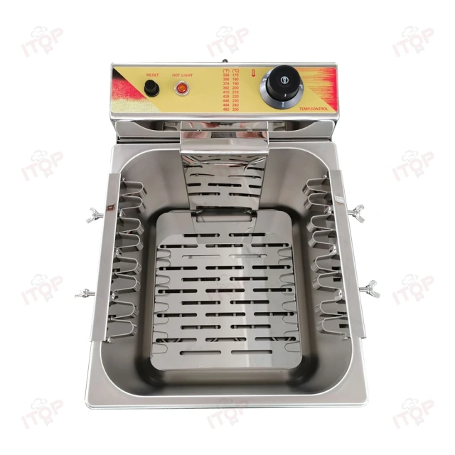 12L Professional Easy To Clean For Cheese Hot Dog Frying Cooking Machine Mozzarella Corn Dog Deep Fryer