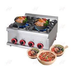 Commercial Counter 4 Burners Gas Stove Table Top Stainless Steel Gas Cooker Rangetop