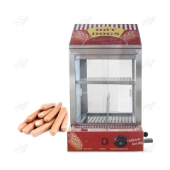 Commercial Electric 110v 220v Sausage Hot Dog Warming Machine Hamburger Sandwich Fried Food  Warmer Showcase