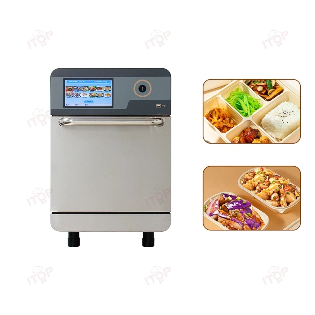 16A 10x Faster Subway Use Commercial Fast Speed High Speed Accelerated Combi Oven Microwave Combination Oven 432 Recipes