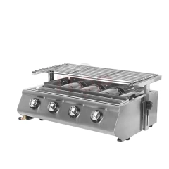 4 Burners Gas Barbecue Grill LPG Stove Outdoor Party Machine Garden party BBQ Commercial household liquid natural