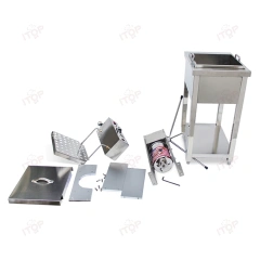 5L Barrel Commercial Spanish Churro Machine With 25L Fryer And 5 Pieces Different Nozzles