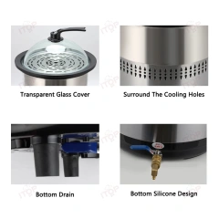 Desktop Electric Mini Hot Pot Cooking Pot 220v Multifunctional 2 Layers Electric Steaming Cooker