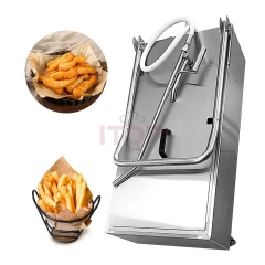 Folding 48L Cooking Deep Fryer Oil Filter Cart Restaurant Kitchen Fast Food Electric oil Shortening Filter Cart