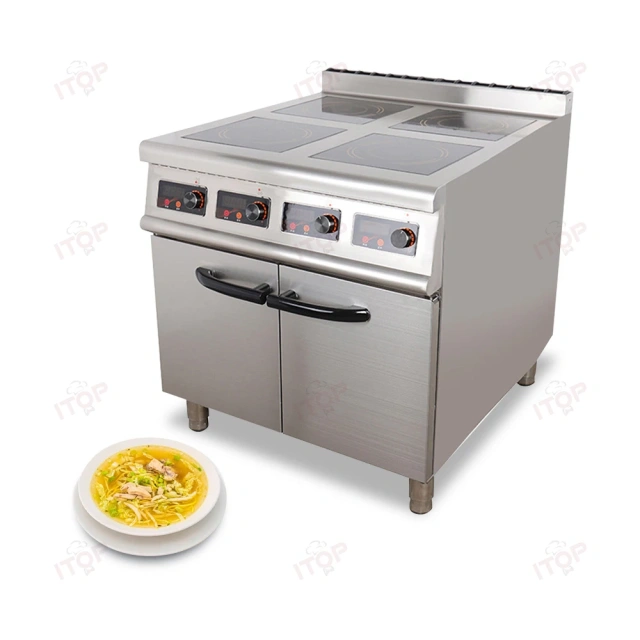 Restaurant Commercial Electric Cooktops Induction Cooker Commercial Induction Stove With Cabinet
