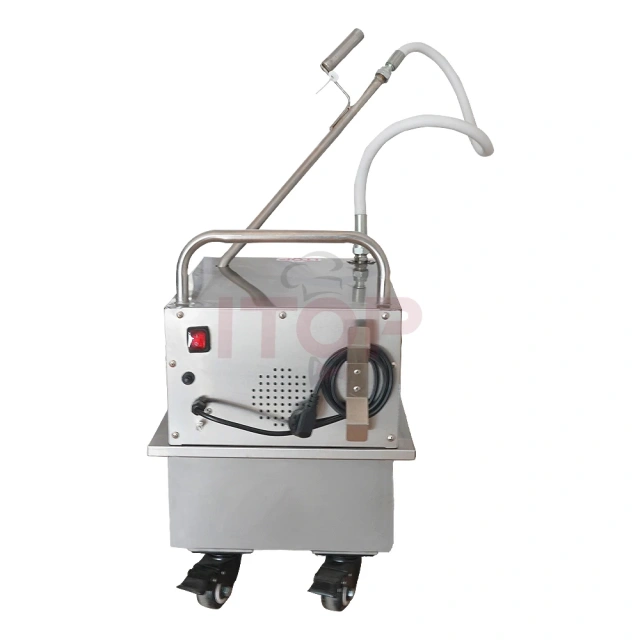 Fryer Filter Stainless Steel Cooking Oil Filter Machine  Commercial 48L Fuel Oil Filter Portable Fryer Oil Filtration System