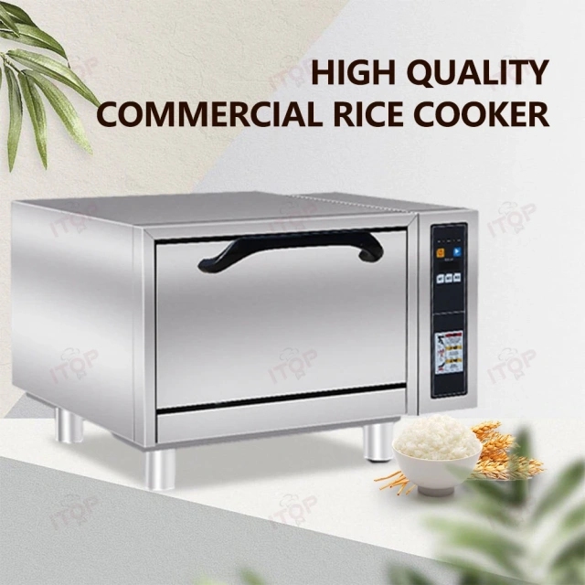 2.5KG-15KG Rice Capacity Non-Stick Coating Pot Commercial Electric Rice Steamer Cooker Rice Steaming Machine