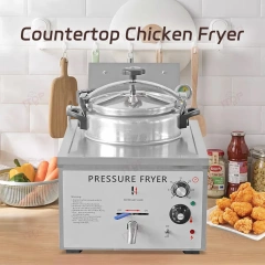 Table Top 16L Electric Pressure Fryer Chicken Express Frying Pot Restaurant Hotel Fast Food Store