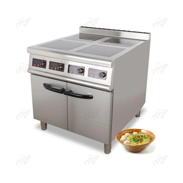 Restaurant Commercial Electric Cooktops Induction Cooker Commercial Induction Stove With Cabinet