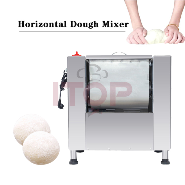 220V 110V Stainless Steel Electric Dough Kneading Machine Flour Mixers Commercial Food Spin Mixer 15KG 25KG 50KG