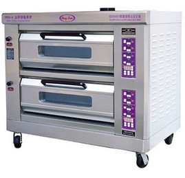 Industrial Cookie Biscuit Pizza Bakery Equipment Bread Oven Mooncake Baking Oven(2 Deck 4 Trays)