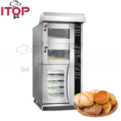 2 Layers Commercial Convection Deck Oven With 5 Trays Proof Proofer Bakery Equipment