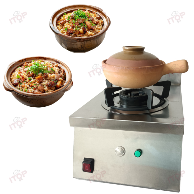 Chinese Restaurant Clay Pot Stove 1/2/4/6/8/10/12-head Ceramic Pot Burner Stove Commercial Gas Cooktops Casserole Cookers