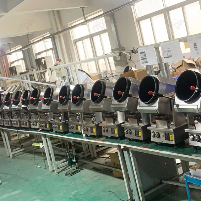 30CM Intelligent Automatic Cooking Robot Non-stick Frying Rice Machine 9.3L Multiple Stir Fry Fried Noodle Egg Machine