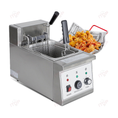 Multifunctional 8L Stainless Steel Deep Fryer Automatic Lifting Oil Frying Machine For Chicken Chop French Fries Potato Fish