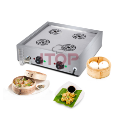 4 Holes Counter Top Electric Commercial Chinese Bun Steamer Bao Buns Steamer Multipurpose Food Steaming Machine