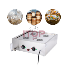 4 Holes Commercial Stainless Steel Electric Desktop Dim Sum Bun Steamer Cooker Mini Xiao Long Bao Steaming Machine With Alarm