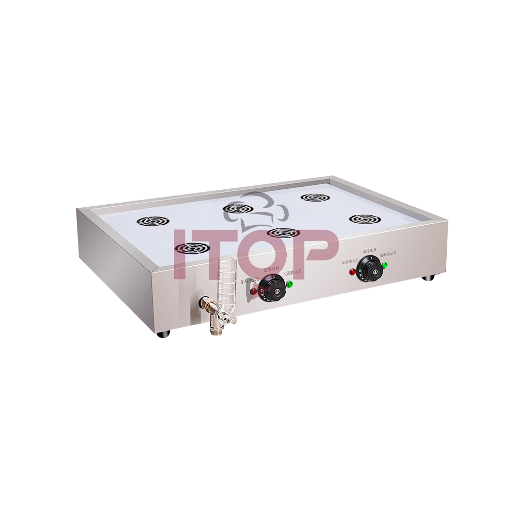 6 Holes Restaurant Steamed Bun Dessert Steamer Stainless Steel Dim Sum Steamer Commercial  Baozi Steaming Machine