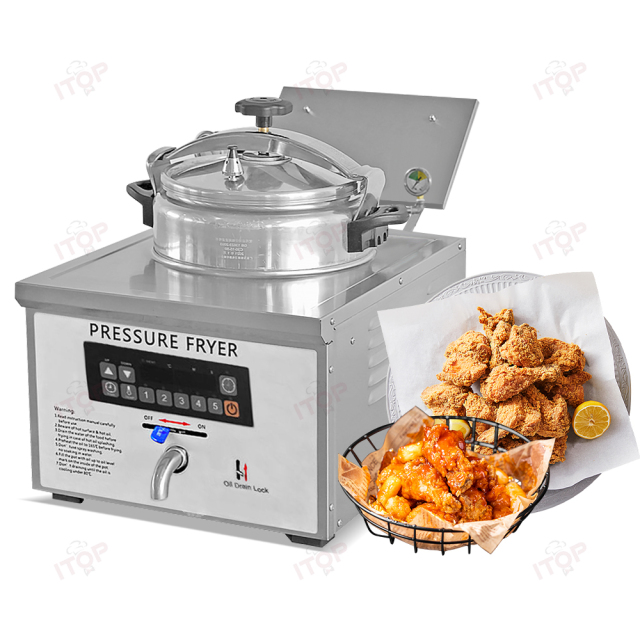 16 Litres Electric Oil Pressure Fryer Broaster Chicken Pressure Fryer Electric Countertop Pressure Fryer For Chicken