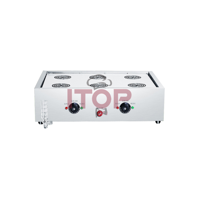 Intelligent Control 6 Holes Commercial Steam Bun Machine Chinese Shaomai Electric Steamer With Anti-dry Burning