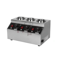Electric Triple Sauce Bottles Warmer Hot Chocolate Cheese Chocolate 3 Bottles Warming Machine Dispenser Melter Machine