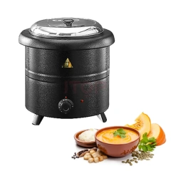 Catering Buffet 10L 13L Black Painted Body Stainless Steel Electric 220V 110V Hot Soup Heating Warming Pot