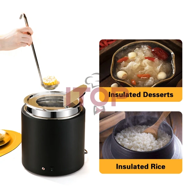 Electric Soup Pot Catering Soup Warmer Station 10L Soup Chafing Dish