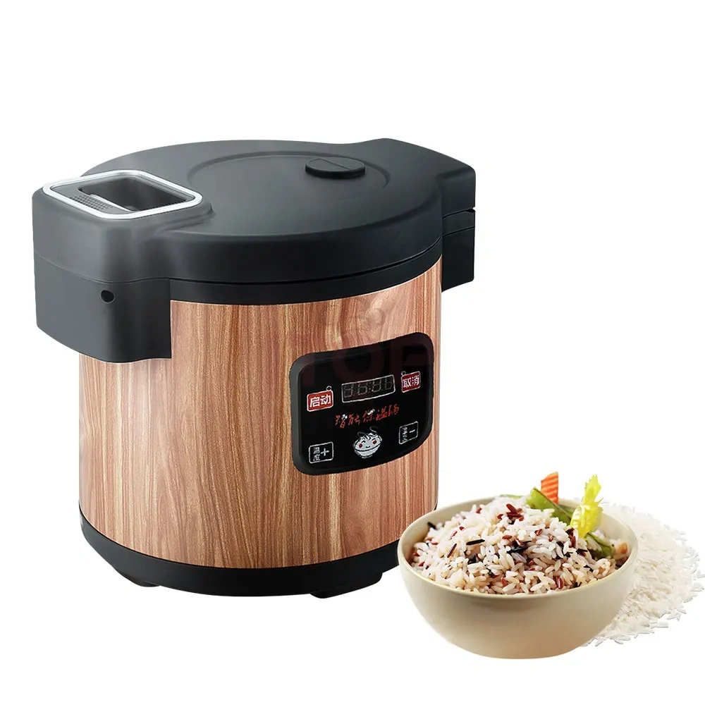 Wood Grain Appearance Thermal Insulation Machine Equipment Electric Heating Bucket Rice 15L Food Warmer