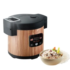 Wood Grain Appearance Thermal Insulation Machine Equipment Electric Heating Bucket Rice 15L Food Warmer