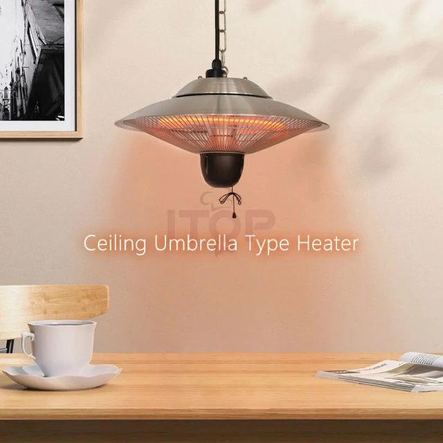 Modern Hanging Patio Heater Electric Outdoor Indoor Heater Ceiling Mounted Heater