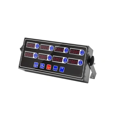 Loud Alarm Stainless Steel Clock Hours And Minutes Seconds Volume Control 8 Channel Digital Kitchen Timer For Cooking