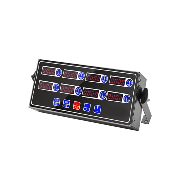 Loud Alarm Stainless Steel Clock Hours And Minutes Seconds Volume Control 8 Channel Digital Kitchen Timer For Cooking