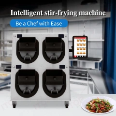 120 Dishes/Hour Automatic Restaurant Commercial Fried Rice Machine Industrial Intelligent Drum Cooking Stir Fry Robot Wok