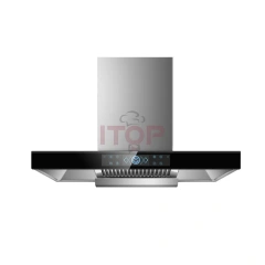 Wall Mounted Kitchen Smoke Absorbing Chimney Hood Kitchen Range Hood Smoke Suction