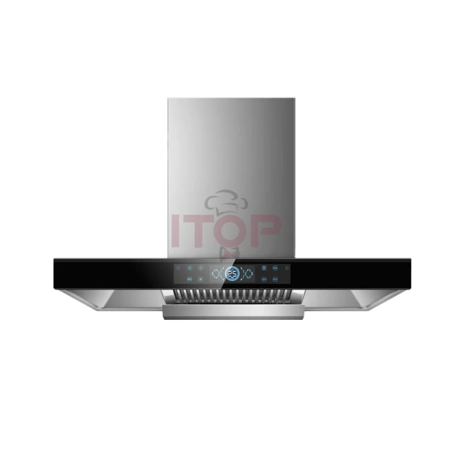 Wall Mounted Kitchen Smoke Absorbing Chimney Hood Kitchen Range Hood Smoke Suction