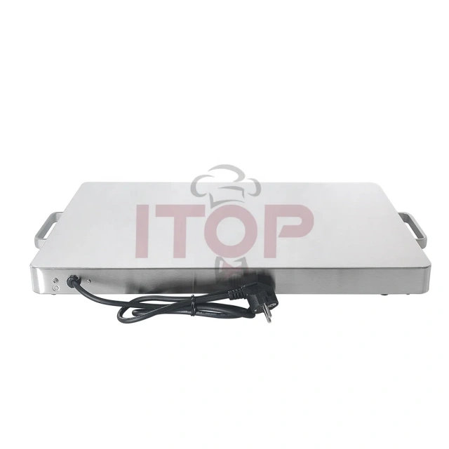 Electric 400W Food Heating Plate Warming Tray Stainless Steel Surface Commercial Buffet Food Warm Plate Machine 220V CE