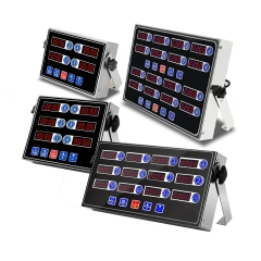 Loud Alarm Stainless Steel Clock Hours And Minutes Seconds Volume Control 8 Channel Digital Kitchen Timer For Cooking