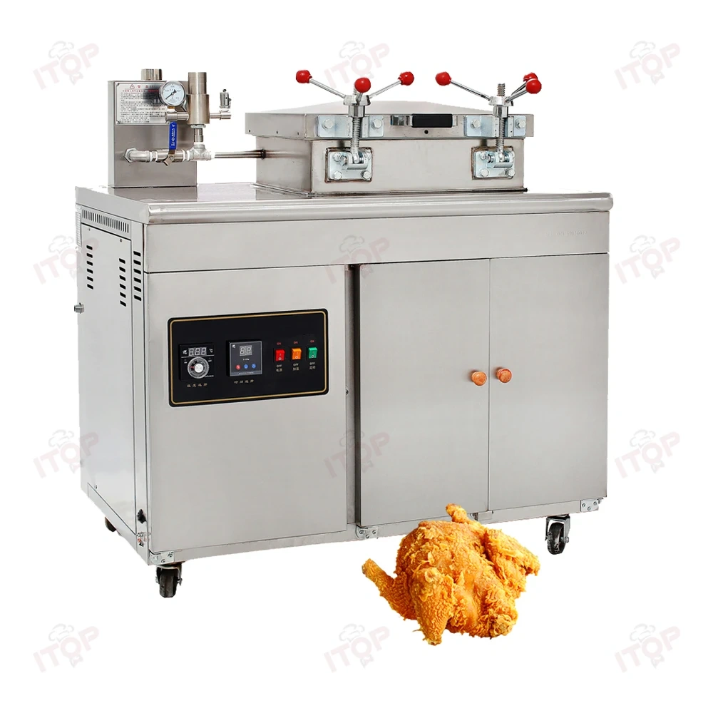 Commercial 30L Electric Gas Chicken Deep Pressure Fryer Stove Duck Fish Brosted Pressure Fryer Machine
