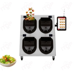 120 Dishes/Hour Automatic Restaurant Commercial Fried Rice Machine Industrial Intelligent Drum Cooking Stir Fry Robot Wok