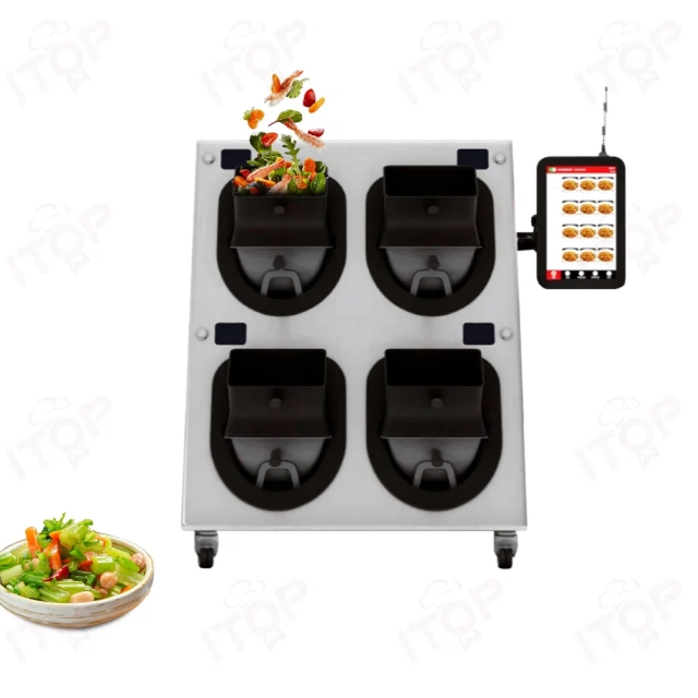 120 Dishes/Hour Automatic Restaurant Commercial Fried Rice Machine Industrial Intelligent Drum Cooking Stir Fry Robot Wok