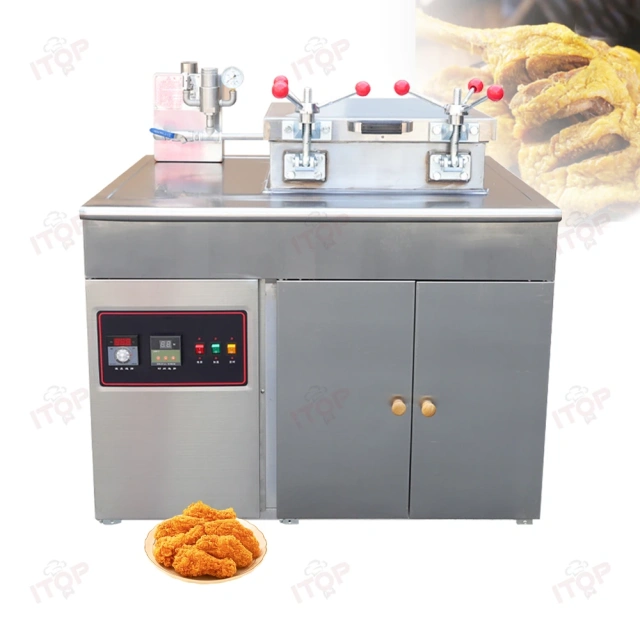 Commercial 30L Electric Gas Chicken Deep Pressure Fryer Stove Duck Fish Brosted Pressure Fryer Machine