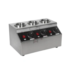 Electric Triple Sauce Bottles Warmer Hot Chocolate Cheese Chocolate 3 Bottles Warming Machine Dispenser Melter Machine