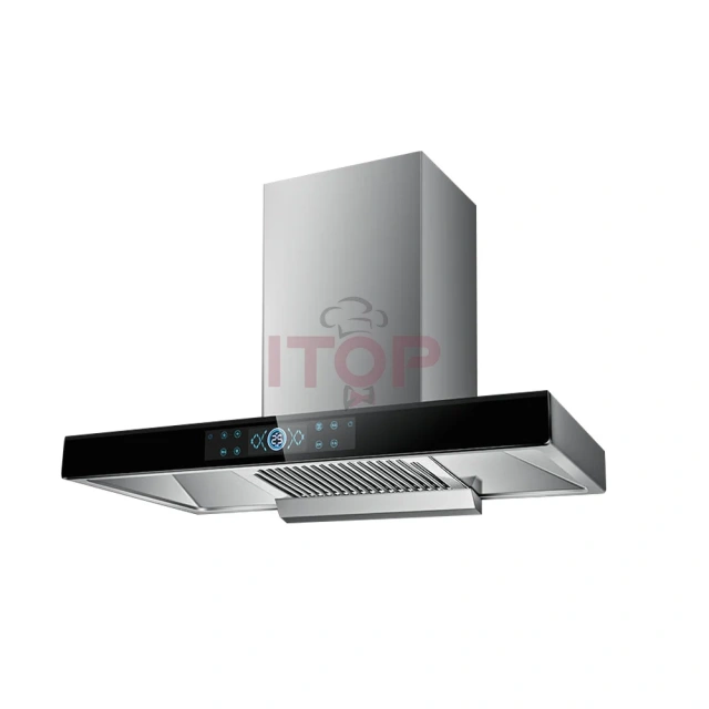 Wall Mounted Kitchen Smoke Absorbing Chimney Hood Kitchen Range Hood Smoke Suction