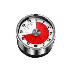 60 Minutes Alarm Sound Cooking Timer Kitchen Tool Stainless Steel Visual Magnetic Kitchen Mechanical Timer