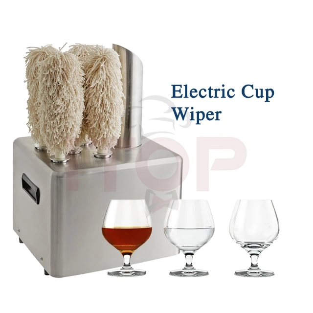 Commercial Glassware Dryer Automatic Glass Polisher Machine Bar Restaurant Cafe Glass Edge Polishing Machine