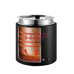 Electric Soup Pot Catering Soup Warmer Station 10L Soup Chafing Dish